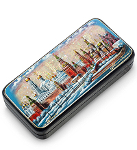 ШК-55/24 Шкатулка Федоскино "Москва" исп. Маркова