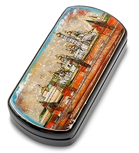 ШК-55/17 Шкатулка Федоскино "Москва" авт. Маркова