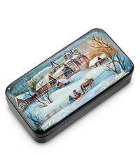 ШК-55/16 Шкатулка Федоскино "К вечерне" Белова М.