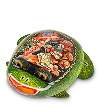 ШК-15/10 Шкатулка Палех "Лягушка"