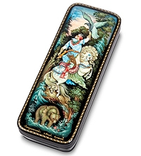 ШК-35/11 Шкатулка Холуй "Сокольничий" Куманев