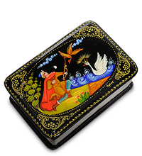 ШК-85/16 Шкатулка Палех "Царевна-лебедь" Серов