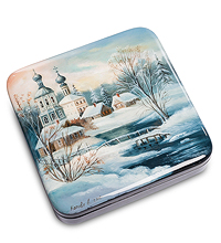 ШК-10/31 Шкатулка Федоскино "Зима" исп. Котова