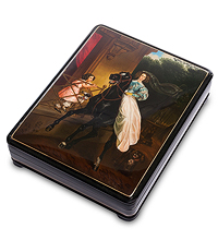 ШК-65/17 Шкатулка Федоскино "Всадница"