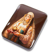 ШК-65/18 Шкатулка Федоскино "Сударыня"