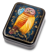 ШК-35/10 Шкатулка Холуй "Ночной дозор" прямоуг. Сонова