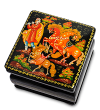 ШК-95/ 4 Шкатулка Палех "Конек-Горбунок"