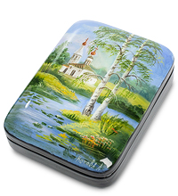 ШК-10/45 Шкатулка Федоскино "Лето" исп. Котова А.