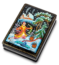 ШК-75/ 1 Шкатулка Холуй "Емеля" исп. С.Д.