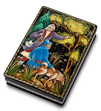 ШК-75/12 Шкатулка Холуй "Охота" исп. С.В.