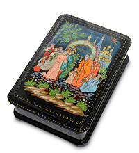 ШК-16/ 3 Шкатулка Палех "Венчание"