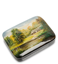 ШК-10/59 Шкатулка Федоскино "Хуторок" исп. Котова