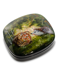 ШК-10/76 Шкатулка Федоскино "Ежик"