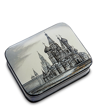 ШК-40/23 Шкатулка Федоскино "Москва" исп. Бударгин