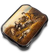 ШК-65/ 7 Шкатулка Федоскино "Привал" исп. Жукова