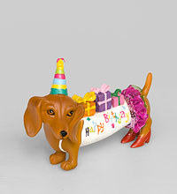 SK-20 Фигурка такса "С Днем Рождения"