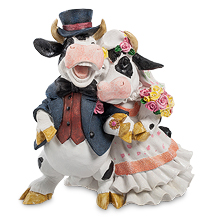 CW-7947-MD Фигура Коровы "Жених и Невеста" (Sealmark)