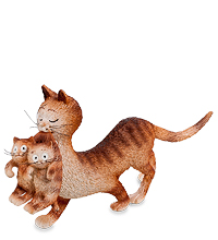 DUB 27 Статуэтка "Кошка с котятами" (Mum and her babies.Parastone)