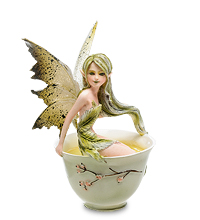 GA-87 Статуэтка "Чашка с феей "Зеленый чай"