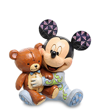 Disney-4046060 Фигурка "Микки Маус с медвежонком (Любимый друг)"