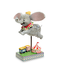 Disney-4010028 Фигурка "Слоненок Дамбо (Лечу!)"