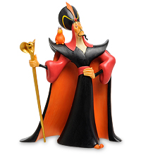 Disney-A28077 Фигурка "Джафар с попугаем (Могущественный злодей)"