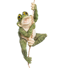 FG-6603-SC Фигура Лягушка "Нельзя без мата лазить по канату" (Sealmark)